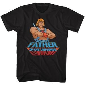 Masters Of The Universe Greatest Dad Black Adult T-Shirt
